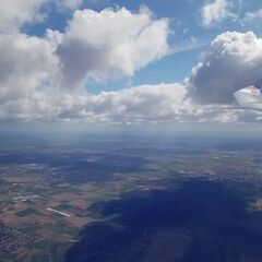 Flugwegposition um 11:48:33: Aufgenommen in der Nähe von Ludwigsburg, Deutschland in 1190 Meter